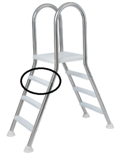 Échelon pour échelle Flexinox