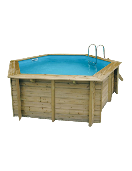Houten zwembad Ubbink Azura Ø 410 x H 120 cm -