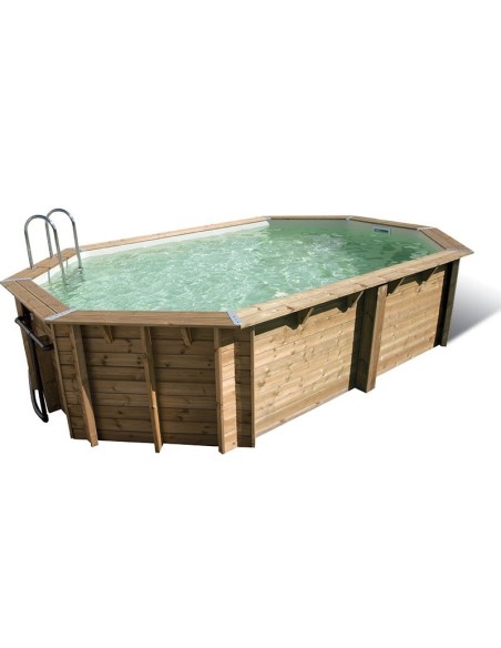 Houten zwembad Ubbink Océa 610 x 400 x H 130 cm -