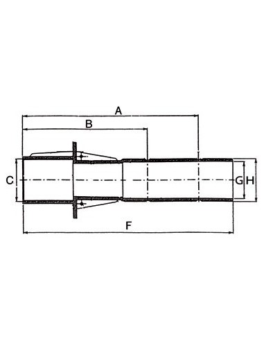 Traversée de paroi en ABS (béton)