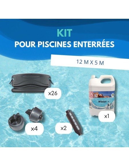 Kit Hivernage Piscine Enterrée 12x5m