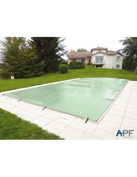 Bâche à barres de sécurité Excel+ 580 g/m² pour piscine 9m x 5m
