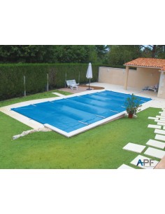 Bâche à barres de sécurité Excel Discover 580 g/m² pour piscine 10m x 5m 2