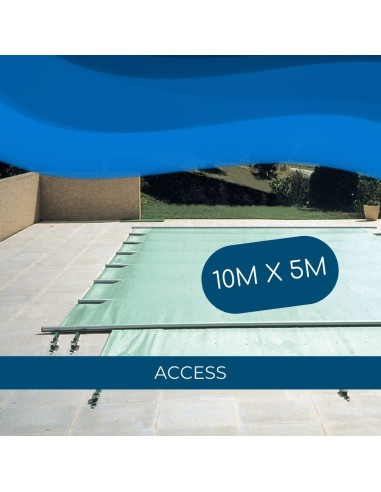 Bâche à barres de sécurité Access 580 g/m² pour piscine 10m x 5m