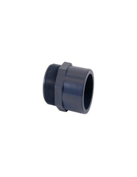 Embout PVC fileté mâle à coller Ø63 mm x 2''