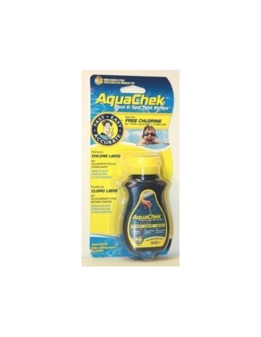 Bandelettes d'Analyse Aquachek jaune 4 en 1
