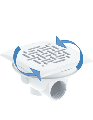 Weltico Design Bodemafvoer (360° rooster)