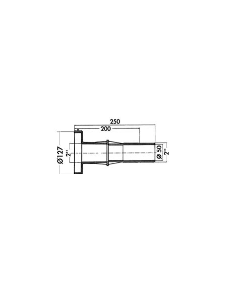 Traversée de paroi Hayward béton 3353