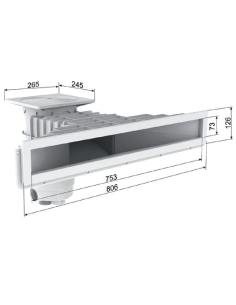 Witte Skimmer A800 Design (Beton/Liner) 2