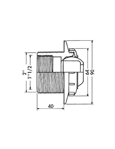 Prise balai - refoulement (béton)
