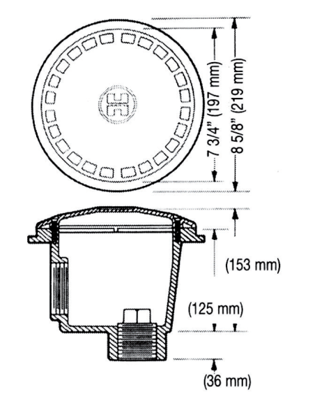 Bonde de fond anti-vortex Hayward (liner)