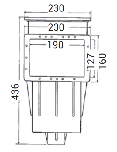 Skimmer premium petite meurtrière piscine enterrée béton -