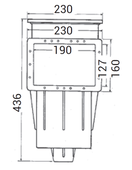Skimmer premium silencieux petite meurtrière (piscine béton)