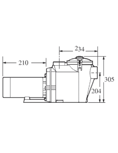 POMPE SUPER POOL II HAYWARD 3/4 CV MONO 2