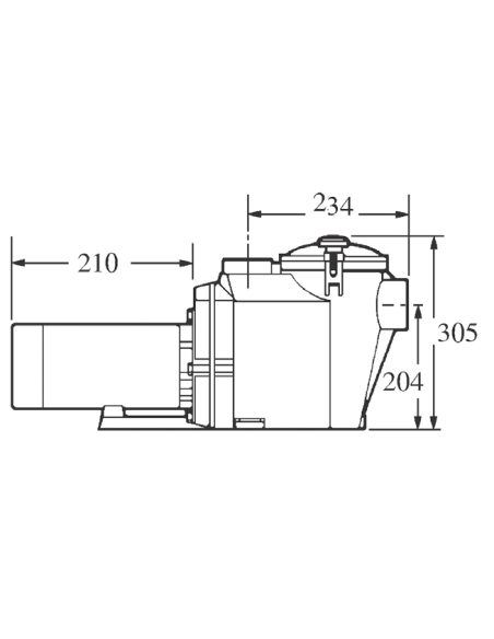 POMPE SUPERPOOL II HAYWARD 2 CV MONO - 23 m³/h