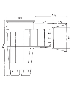 Skimmer premium silencieux grande meurtrière (piscine béton) 2
